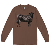 Chestnut black angus cow Long Sleeve Tee - LillyAllenDesigns