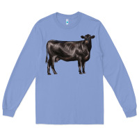 Colony Blue black angus cow Long Sleeve Tee - LillyAllenDesigns