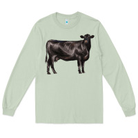 Matcha black angus cow Long Sleeve Tee - LillyAllenDesigns