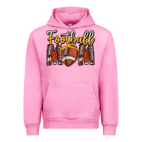 Fuchsia Pink Football Mom Urban Hoodie - CowhideDigitalArt