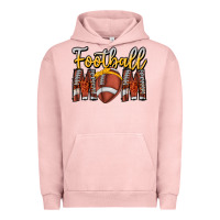 Pigment Salmon Football Mom Urban Hoodie - CowhideDigitalArt