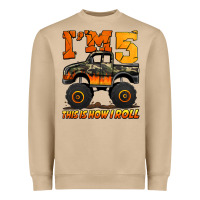 Mushroom i'm five this is how i roll monster truck birthday Heavyweight Sweatshirt - Jasminsmagicworld