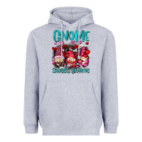 Heather Grey gnome sweet gnomes olivia Heavyweight Hoodie - OliviaCreatesArt