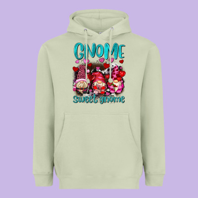 Gnome Sweet Gnomes Olivia Heavyweight Hoodie Designed By Oliviacreatesart
