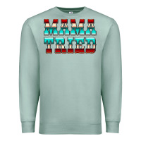 Seafoam Mama Tried Serape Premium Sweatshirt - CowCowDesign