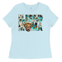 Baby Blue blessed mama Ladies Tee - JahusDesignShop