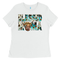White blessed mama Ladies Tee - JahusDesignShop