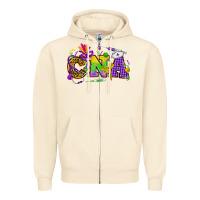 Sandshell Mardi Gras CNA Nurse Zipper Hoodie - HowdyJamesFarm