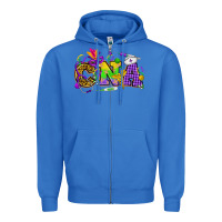True Royal Mardi Gras CNA Nurse Zipper Hoodie - HowdyJamesFarm
