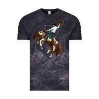Cloud Black american paint horse rodeo cowboy Vintage Tee - MaliasSmallBusiness