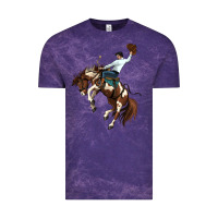 Cloud Purple american paint horse rodeo cowboy Vintage Tee - MaliasSmallBusiness