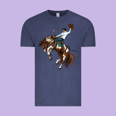 American Paint Horse Rodeo Cowboy Vintage Tee Designed By Maliassmallbusiness