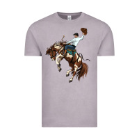 Vintage Zinc american paint horse rodeo cowboy Vintage Tee - MaliasSmallBusiness