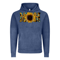 Vintage Denim Sunflower Leopard Mom Vintage Hoodie - Jasminsmagicworld