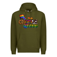 Army Green Western choose love Premium Hoodie - CowGirlArtShop