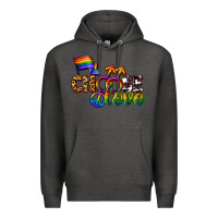 Charcoal Heather Western choose love Premium Hoodie - CowGirlArtShop