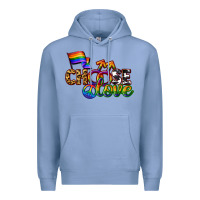 Colony Blue Western choose love Premium Hoodie - CowGirlArtShop