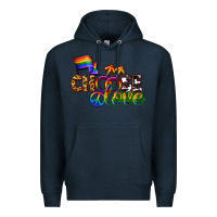 Navy Western choose love Premium Hoodie - CowGirlArtShop