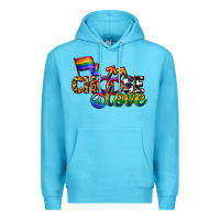 Ocean Blue Western choose love Premium Hoodie - CowGirlArtShop