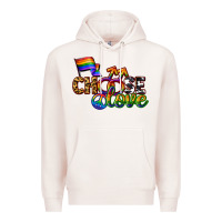 Pale Pink Western choose love Premium Hoodie - CowGirlArtShop