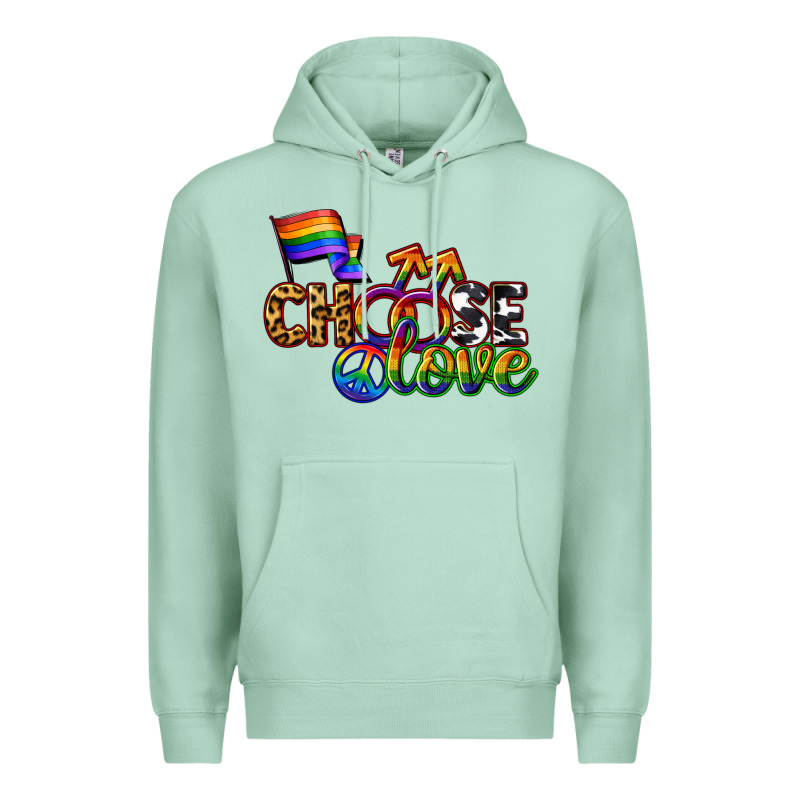 Western Choose Love Premium Hoodie by CowGirlArtShop | Teevron