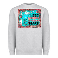 Heather Grey 100 nursing student tears mousepad Heavyweight Sweatshirt - BarkalooDesign