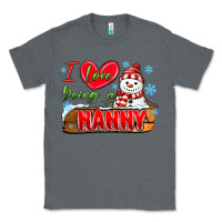 Charcoal Heather i love being a nanny Classic Tee - MaliasSmallBusiness