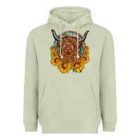 Cow Sunflower Leopard Heavyweight Hoodie | Teevron