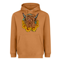 Meerkat cow sunflower leopard Heavyweight Hoodie - OliviaCreatesArt