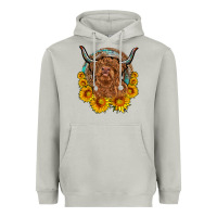 Moon Dust cow sunflower leopard Heavyweight Hoodie - OliviaCreatesArt