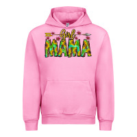 Fuchsia Pink Girl Mama Urban Hoodie - CowhideDigitalArt