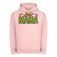 Pigment Salmon Girl Mama Urban Hoodie - CowhideDigitalArt