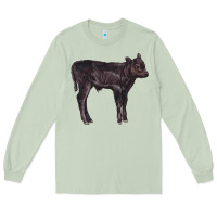 Matcha Black Angus Calf Illustrations Long Sleeve Tee - LillyAllenDesigns