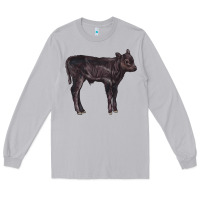 Moon Dust Black Angus Calf Illustrations Long Sleeve Tee - LillyAllenDesigns