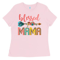 Bubblegum Pink blessed mama Ladies Tee - JahusDesignShop