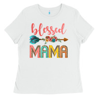 White blessed mama Ladies Tee - JahusDesignShop