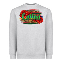 Latina With Serape And Roses Heavyweight Sweatshirt | Teevron