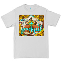 Dove Grey grateful cross Premium Tee - BarkalooDesign