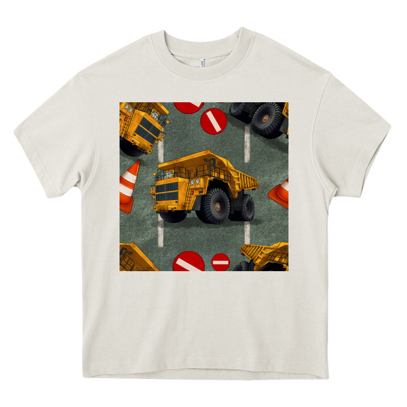 Dump Truck Seamles Pattern Heavy Core Tee by BundleAndBundleShop | Teevron