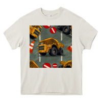 Cream dump truck seamles pattern Heavy Core Tee - BundleAndBundleShop