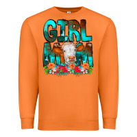 Carrot Girl Mom Cow Flowers Premium Sweatshirt - CowCowDesign