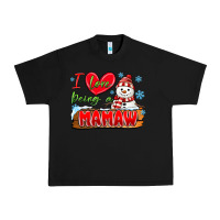 Black i love being a mamaw Urban Heavy Tee - MaliasSmallBusiness