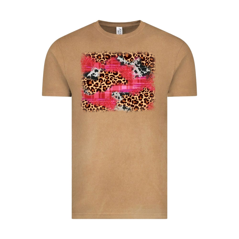 Valentine's Day Cowhide Leopard Background Vintage Tee by JahusDesignShop | Teevron