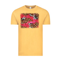 Vintage Mustard valentine's day cowhide leopard background Vintage Tee - JahusDesignShop
