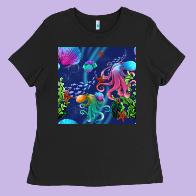 Undersea Ladies Tee Designed By Bundleandbundleshop