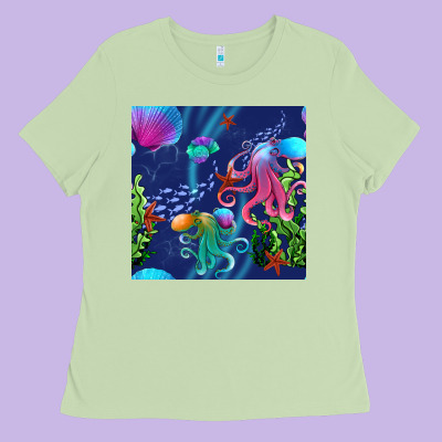 Undersea Ladies Tee Designed By Bundleandbundleshop