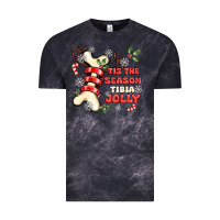 Cloud Black tis the season tıbıa jolly Vintage Tee - MaliasSmallBusiness