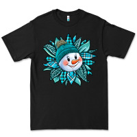 Black cute snowman winter sunflower Premium Tee - Jasminsmagicworld