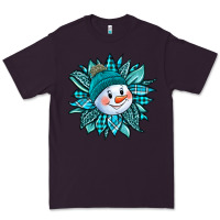 Plum cute snowman winter sunflower Premium Tee - Jasminsmagicworld