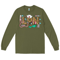 Army Green LPN Certified Nursing Assistant Long Sleeve Tee - LillyAllenDesigns